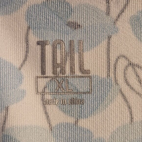 Tails Women’s Blue Floral Sleeveless Top XL – Resortcore, Clean Girl, Summer Bri - Picture 4 of 10